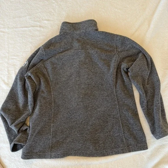 Patagonia Women's Large Synchilla Fleece Jacket Full Zip Heather Gray LOGO - Picture 2 of 9